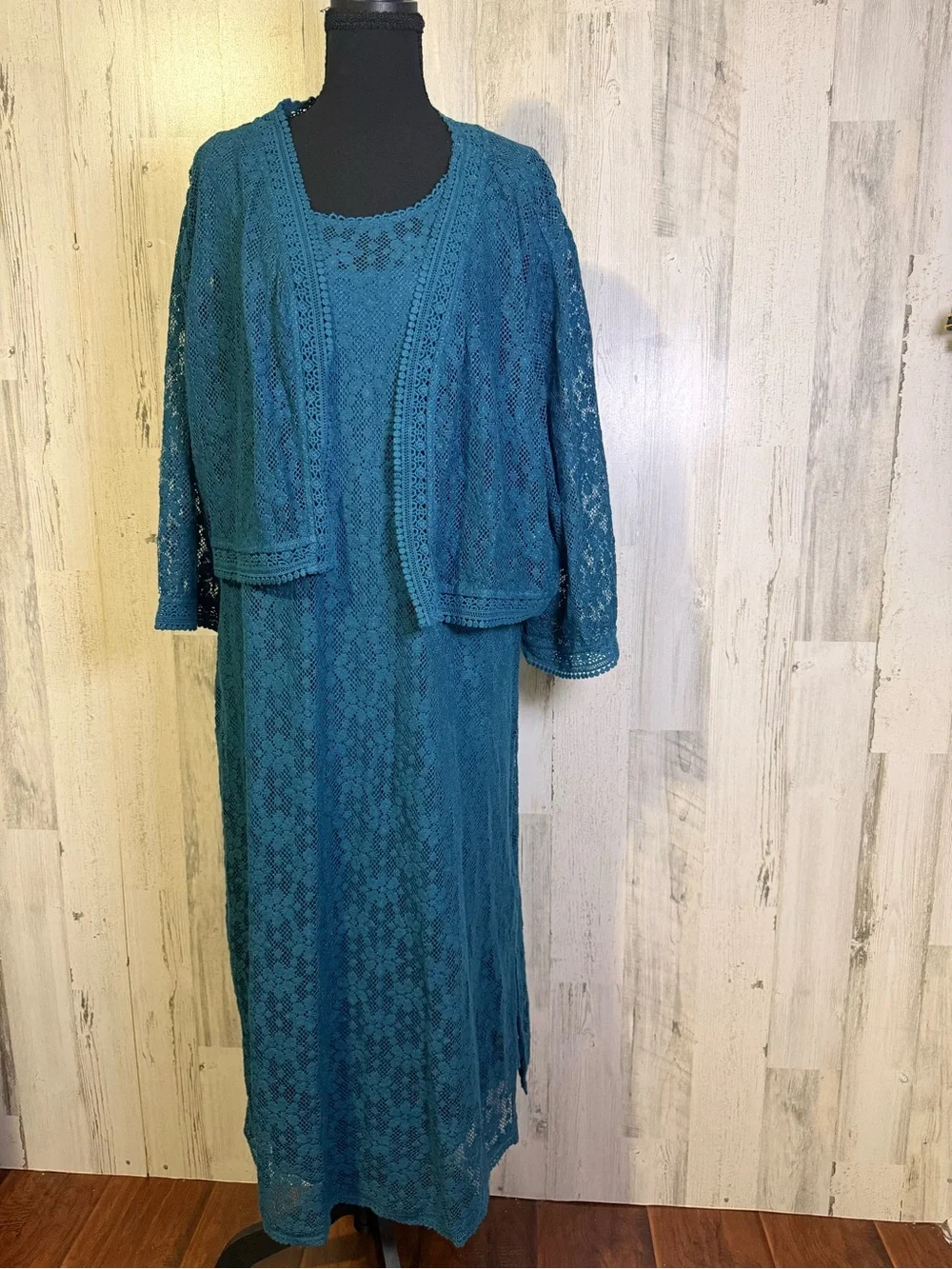 Bridgehampton Isaac Mizrahi Live! Lace Dress Set L
